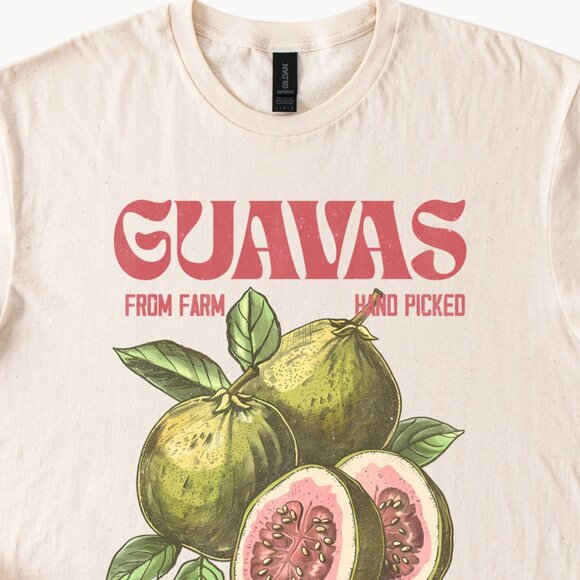 Guavas From Farm Hand Picked Tropical Sweetness Graphic Tee - Picture 2 of 4